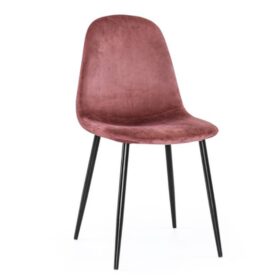 Thea stol från Torkelson, här klädd i rosa sammet.