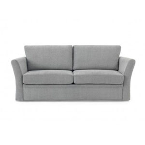 Framåtbäddad soffa med kraftig bonellmadrass. Tillverkad av Möbelform.