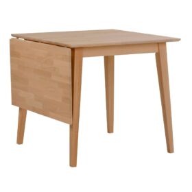 Filippa klaffbord 80 cm i oljad ek från Rowico med stilren och enkel design. Bordet har en fällbar klaff som ger plats för fler - maxlängd med uppfälld klaff är 125 cm.
