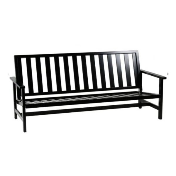 Soffa Fri Form 3-sits svart aluminium
