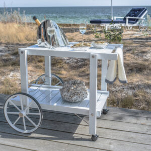 Fri Form serveringsvagn i vit aluminium.