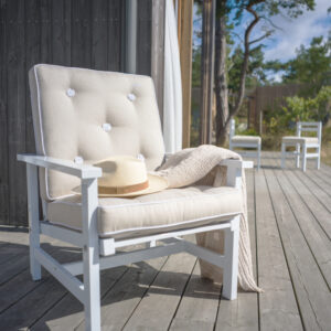 Alternative view of Fri form fåtölj i vit aluminium