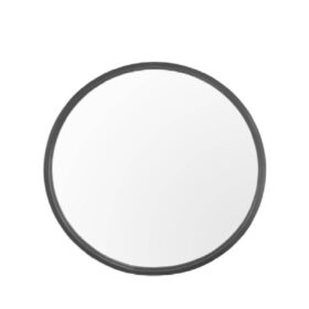 Spegel 2000 rund Metal Grey