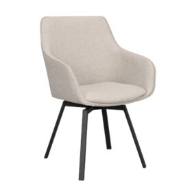 Alison karmstol beige med snurrfunktion