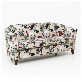 Sara 3-sits soffa tyg  blommig