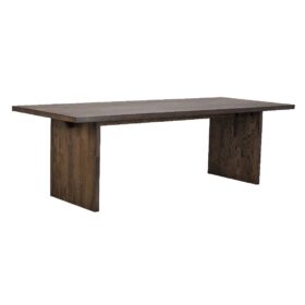 Sidovy av Emmet matbord 240 cm i brun ek. Tillverkas av Rowico.