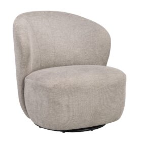 Roselawn loungefåtölj med snurr. Fåtölj i beige tyg från Rowico.