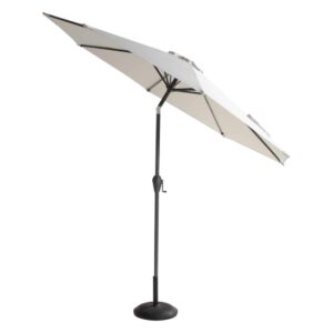 Sun Line parasoll i ljusgrått har diameter 270 cm och är vinklingsbart. Från Hartman.