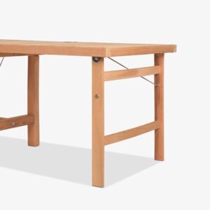 Fri Forms tillsatsskiva 1264 i redwood passar bord 1262 (85x155x68 cm). Ger plats för två extra stolar.