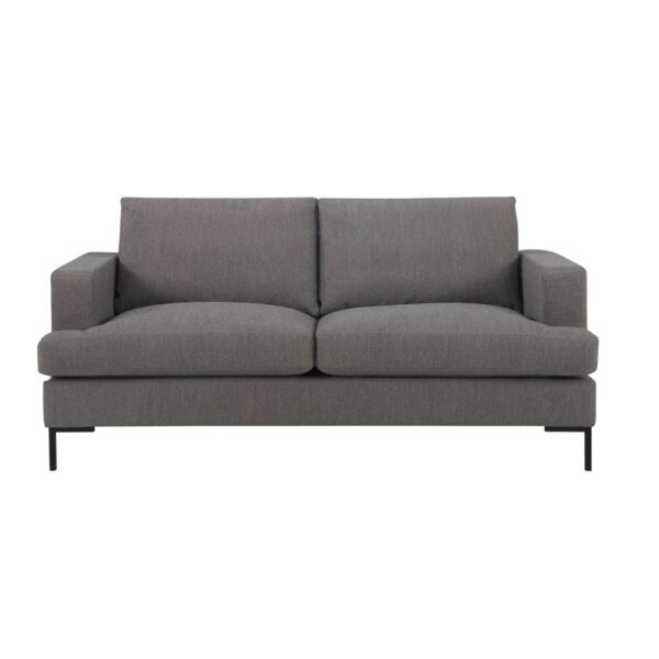 2-sitssoffa London Deep i grått tyg, från Troels. Modulsoffa med många valmöjligheter.