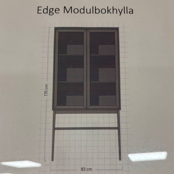 Edge vitrinskåp grå - Bild 2