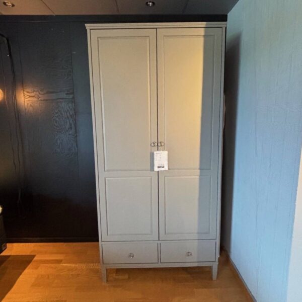 Stockholm garderob med två lådor grey