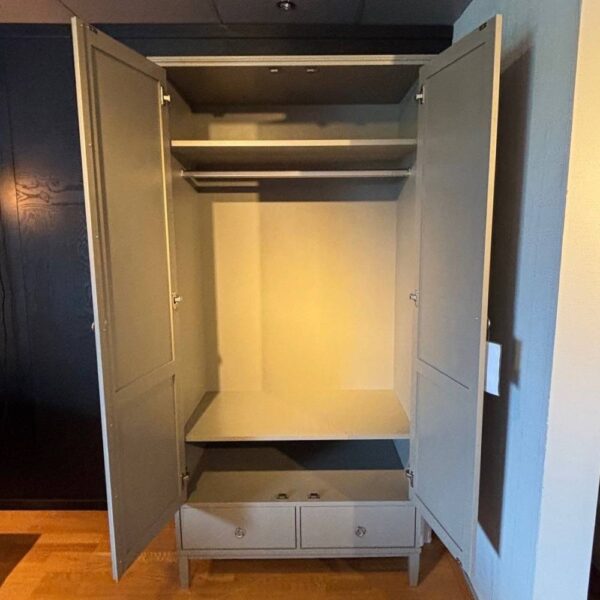 Stockholm garderob med två lådor grey - Bild 2