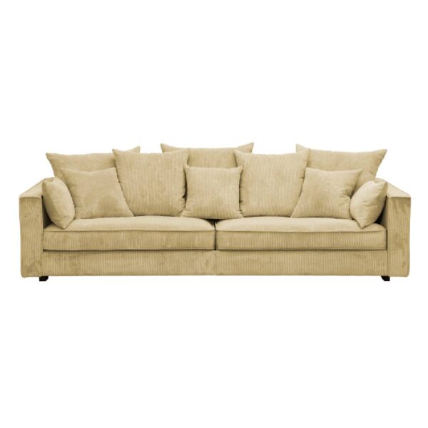 Bad boy soffa 3,5-sits kuvertkuddar dunsits gul