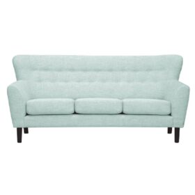 Gilbert 3-sits soffa med hög knappad rygg. En flört med 50-talets designspråk. Tillverkad av Burhéns.