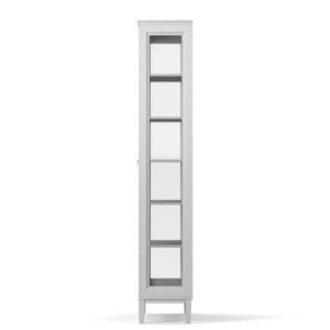 Sidan av Stockholm 2.0, 2-dörrars vitrinskåp i vitt med belysning, från Englesson.