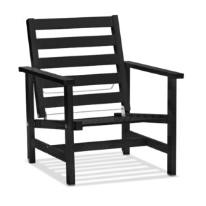 Fri Form fåtölj svart aluminium