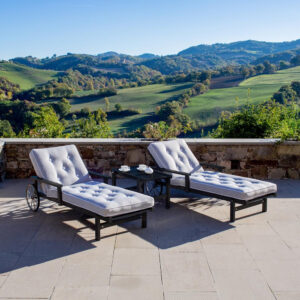 Alternative view of Fri Form solsäng svart aluminium