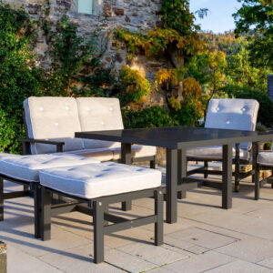 Alternative view of Fri Form soffa 2-sits svart aluminium